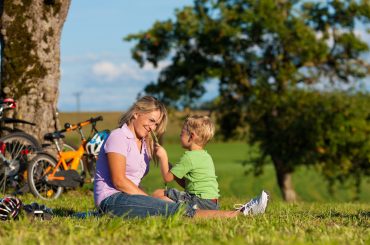 Radfahren mit Kindern